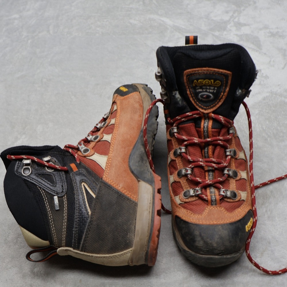 Asolo Womens 6 Hiking Boots Red Stynger Gore-Tex Waterproof Rugged Trek Outdoor